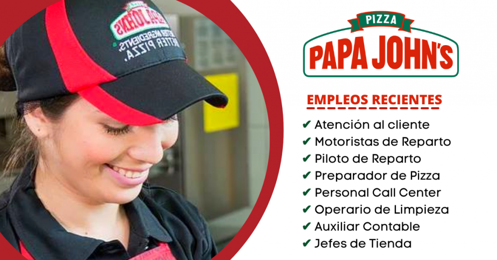 Ofertas de trabajo en Papa Johns