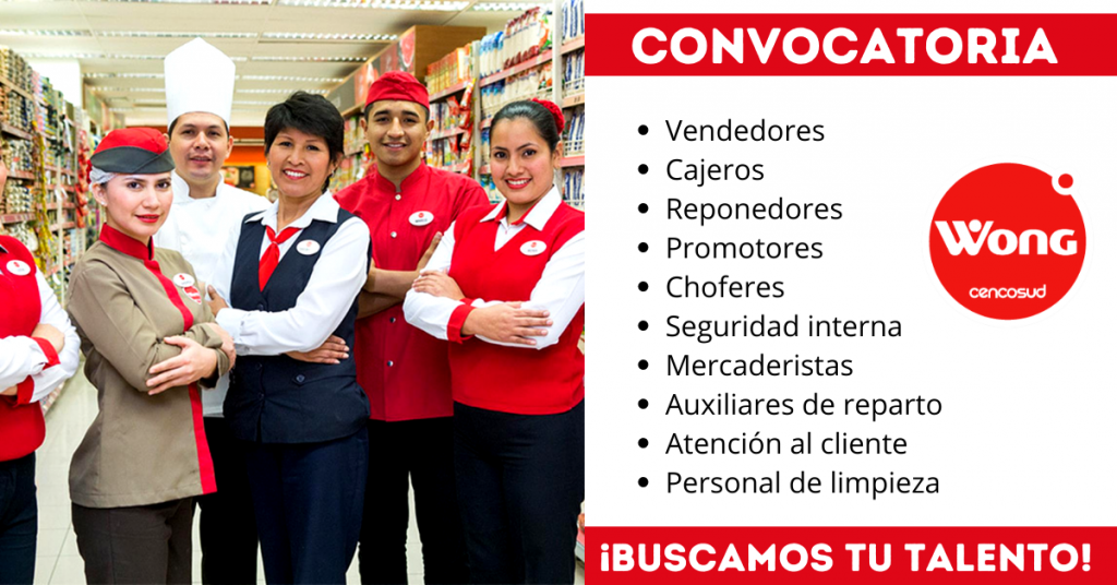 Ofertas de trabajo en el supermercado Wong