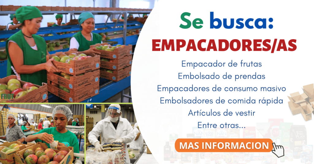 SOLICITAN EMPACADORES DE FRUTA - POSTULA YA