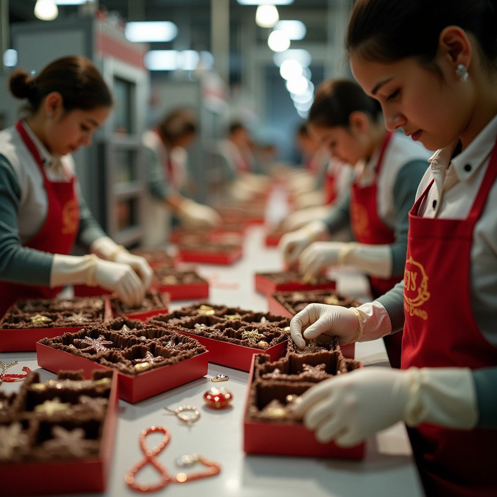 EMPLEO DE EMPACADORES DE CHOCOLATE